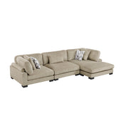 9555BRW*3CRACVC (3)3-Piece Modular Sectional with Chaise - 9555BRW*3CRACVC