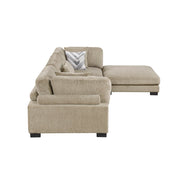 9555BRW*42CRACOT (4)4-Piece Modular Sectional with Ottoman - 9555BRW*42CRACOT