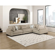 9555BRW*43CRAC (4)4-Piece Modular Sectional - 9555BRW*43CRAC