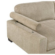 9555BRW*53CRACOT (5)5-Piece Modular Sectional with Ottoman - 9555BRW*53CRACOT