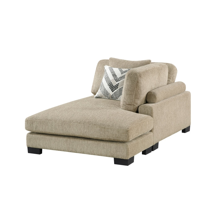 9555BRW*5CR2ACVCOT (5)5-Piece Modular Sectional with Chaise and Ottoman - 9555BRW*5CR2ACVCOT