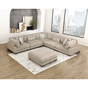 9555BRW*63CR2ACOT (6)6-Piece Modular Sectional with Ottoman - 9555BRW*63CR2ACOT