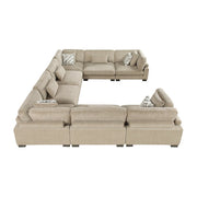 9555BRW*84CR4AC (8)8-Piece Modular Sectional - 9555BRW*84CR4AC