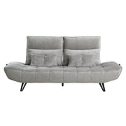 9556GRY-3PW Sofa with Power Adjustable Seat Depth and Manual Adjustable Headrests - 9556GRY-3PW