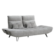 9556GRY-3PW Sofa with Power Adjustable Seat Depth and Manual Adjustable Headrests - 9556GRY-3PW