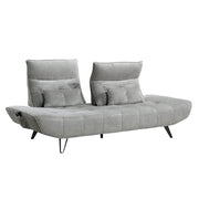 9556GRY-3PW Sofa with Power Adjustable Seat Depth and Manual Adjustable Headrests - 9556GRY-3PW