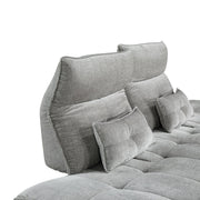 9556GRY-3PW Sofa with Power Adjustable Seat Depth and Manual Adjustable Headrests - 9556GRY-3PW