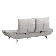 9556LGY-3PW Sofa with Power Adjustable Seat Depth and Manual Adjustable Headrests - 9556LGY-3PW