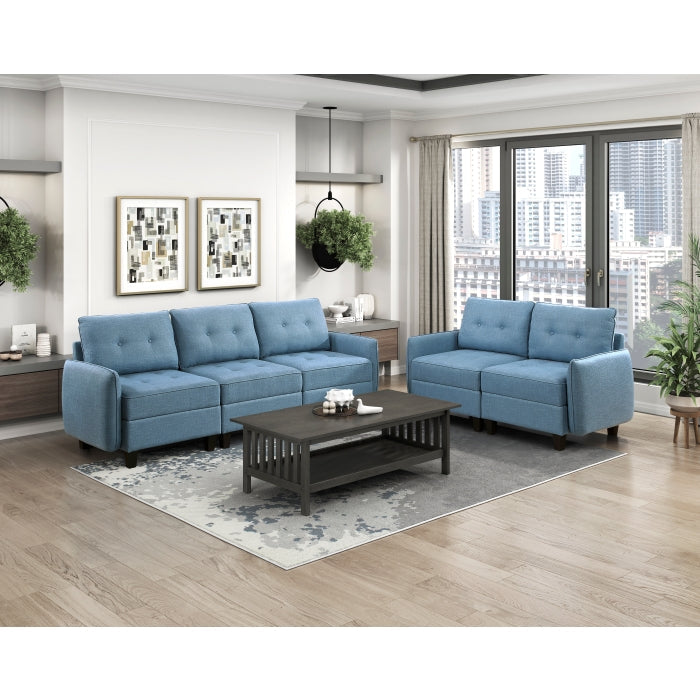 9557BUE-2* (2)Love Seat - 9557BUE-2*