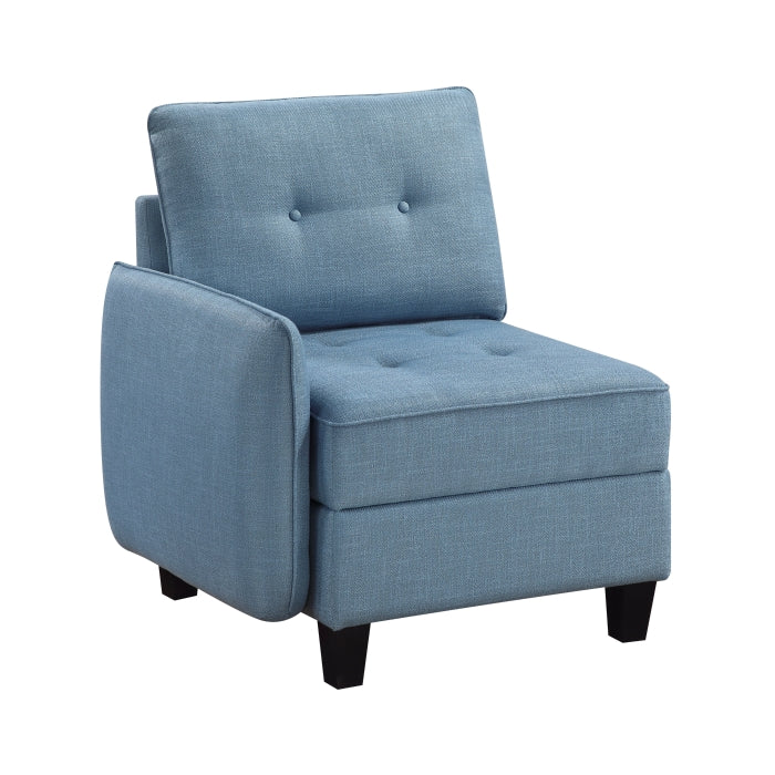 9557BUE*5SC (5)5-Piece Sectional with Storage - 9557BUE*5SC