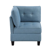 9557BUE*5SCOT (5)5-Piece Sectional with Storage and Ottoman - 9557BUE*5SCOT