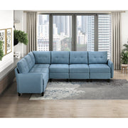 9557BUE*6SC (6)6-Piece Sectional with Storage - 9557BUE*6SC