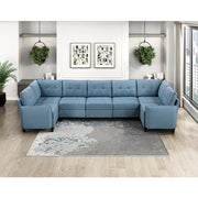 9557BUE*7SC (7)7-Piece Sectional with Storage - 9557BUE*7SC
