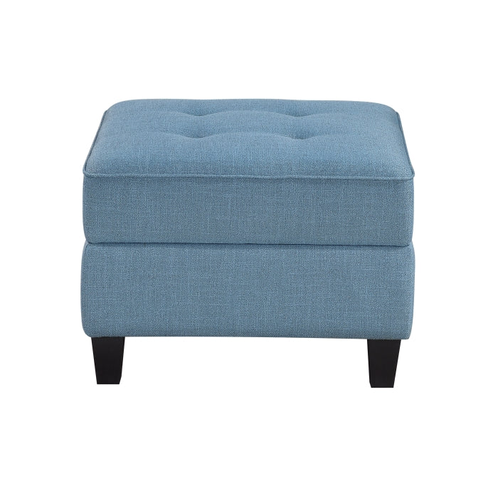 9557BUE*7SC2OT (7)7-Piece Sectional with Storage and Two Ottomans - 9557BUE*7SC2OT