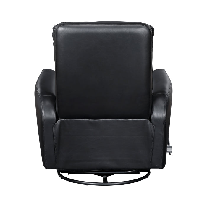 9570BLK-1SW Swivel Glider Reclining Chair - 9570BLK-1SW