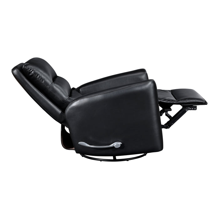 9570BLK-1SW Swivel Glider Reclining Chair - 9570BLK-1SW