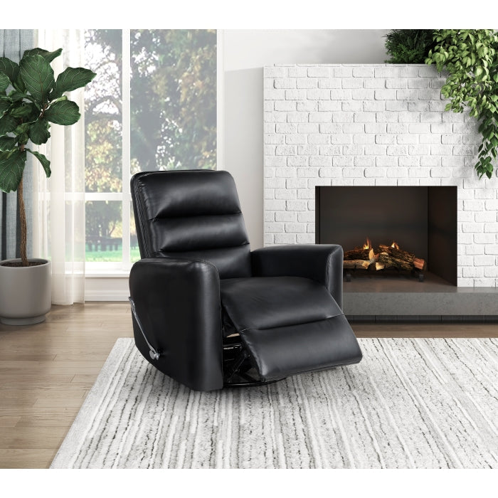 9570BLK-1SW Swivel Glider Reclining Chair - 9570BLK-1SW