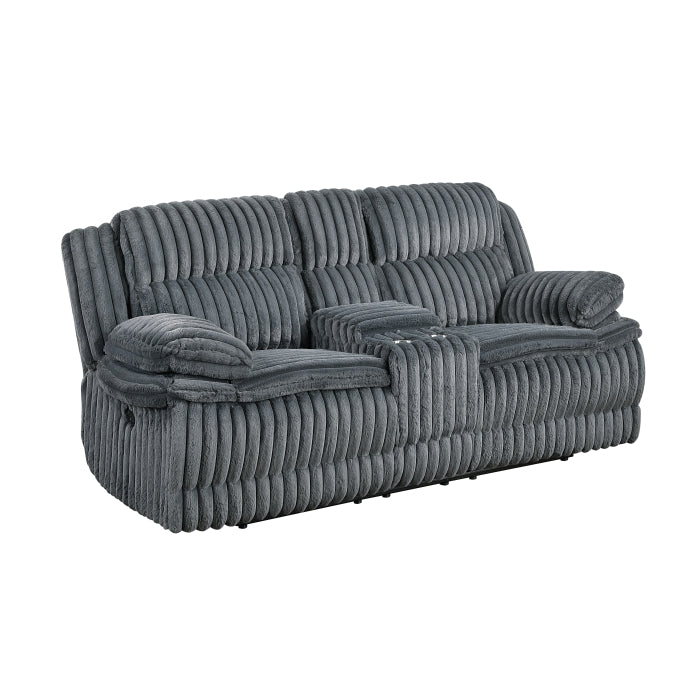 9577DG*2 2pc Set: Sofa, Love - 9577DG*2
