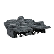 9577DG-2 Double Reclining Love Seat with Center Console - 9577DG-2