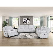 9577GY-2 Double Reclining Love Seat with Center Console - 9577GY-2