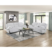 9577GY-3 Double Reclining Sofa - 9577GY-3