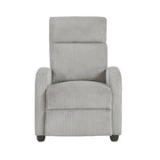 9588GRY-1PB Push Back Reclining Chair - 9588GRY-1PB