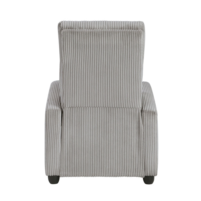 9588GRY-1PB Push Back Reclining Chair - 9588GRY-1PB