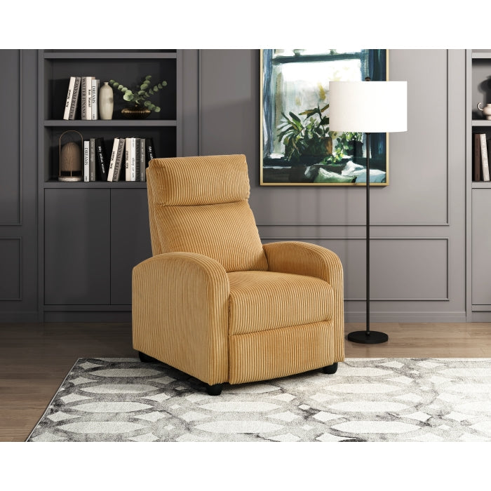 9588YLW-1PB Push Back Reclining Chair - 9588YLW-1PB