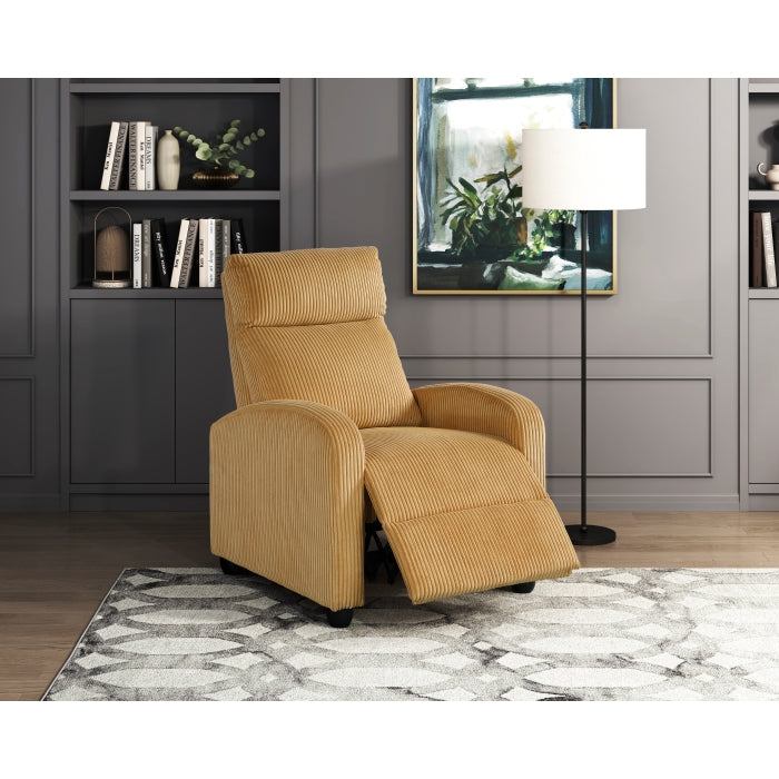 9588YLW-1PB Push Back Reclining Chair - 9588YLW-1PB