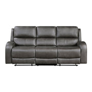 9601GY-3 Double Reclining Sofa - 9601GY-3