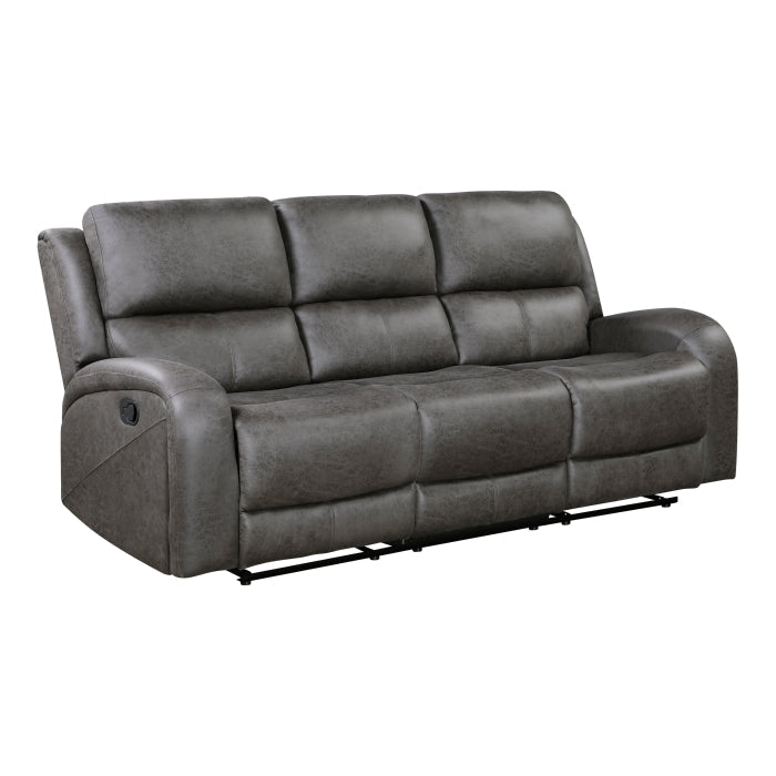 9601GY-3 Double Reclining Sofa - 9601GY-3