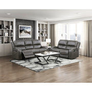 9601GY-3 Double Reclining Sofa - 9601GY-3