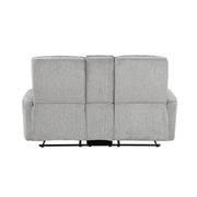 9610GY-2 Double Reclining Love Seat with Center Console - 9610GY-2