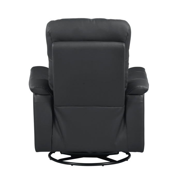 9620BLK-1 Swivel Glider Reclining Chair - 9620BLK-1