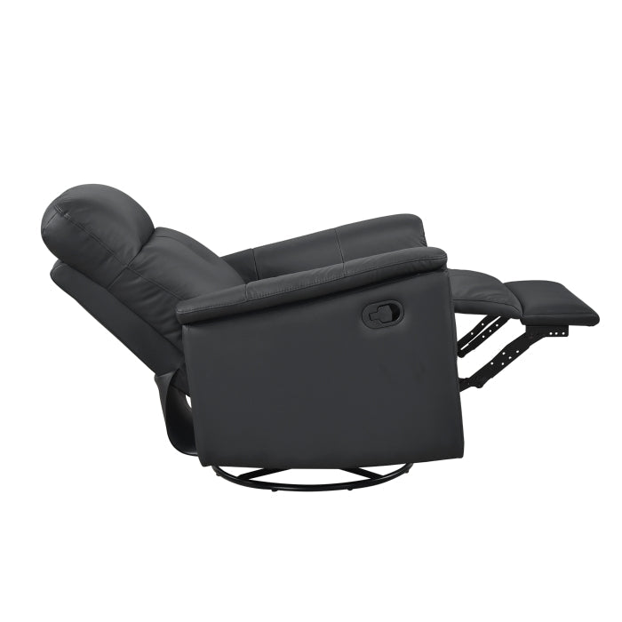9620BLK-1 Swivel Glider Reclining Chair - 9620BLK-1