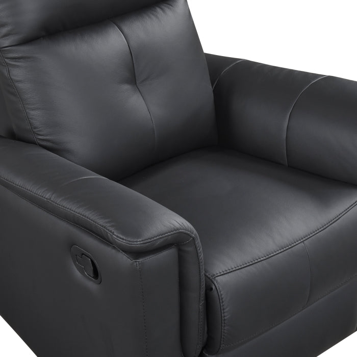 9620BLK-1 Swivel Glider Reclining Chair - 9620BLK-1