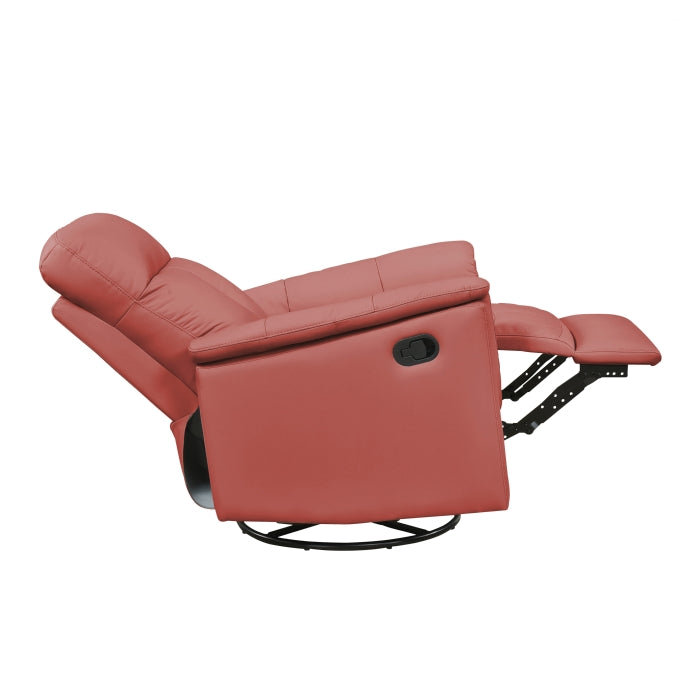 9620RED-1 Swivel Glider Reclining Chair - 9620RED-1