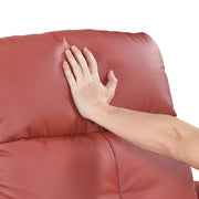 9620RED-1 Swivel Glider Reclining Chair - 9620RED-1
