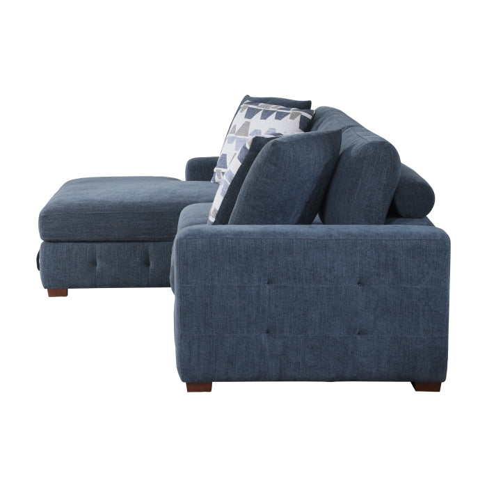 9624BU*2LC2R 2-Piece Sectional with Left Chaise and Pull-out Bed - 9624BU*2LC2R