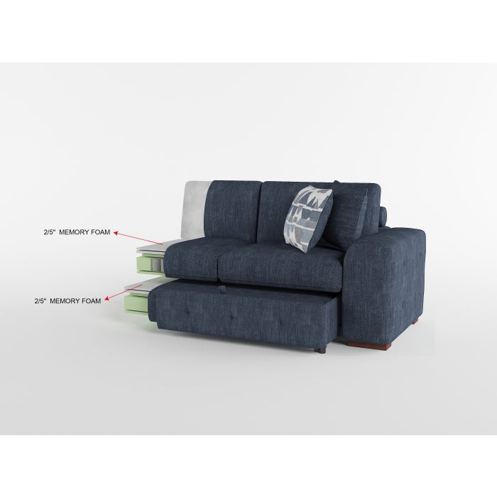 9624BU*2LC2R 2-Piece Sectional with Left Chaise and Pull-out Bed - 9624BU*2LC2R