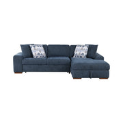 9624BU*32LRC 3-Piece Sectional with Right Chaise, Pull-out Bed and Ottoman - 9624BU*32LRC