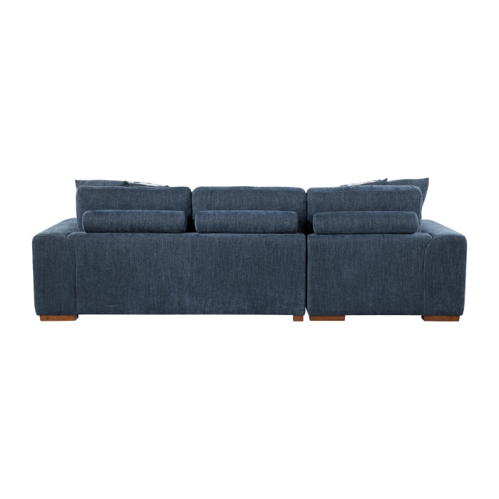 9624BU*3LC2R 3-Piece Sectional with Left Chaise, Pull-out Bed and Ottoman - 9624BU*3LC2R