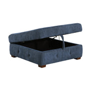 9624BU*3LC2R 3-Piece Sectional with Left Chaise, Pull-out Bed and Ottoman - 9624BU*3LC2R