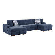 9624BU*3LCRC (3)3-Piece Sectional with Left and Right Chaise - 9624BU*3LCRC