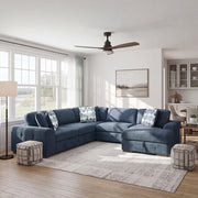 9624BU*42L1ACRC (4)4-Piece Sectional with Right Chaise and Pull-out Bed - 9624BU*42L1ACRC
