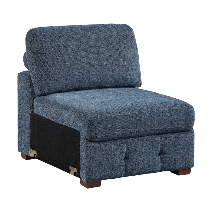 9624BU*42L1ACRC (4)4-Piece Sectional with Right Chaise and Pull-out Bed - 9624BU*42L1ACRC
