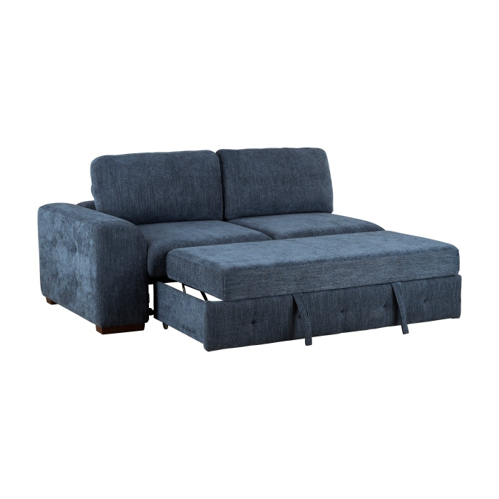 9624BU*42LRC 4-Piece Sectional with Right Chaise and Pull-out Bed - 9624BU*42LRC