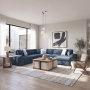 9624BU*42LRC 4-Piece Sectional with Right Chaise and Pull-out Bed - 9624BU*42LRC