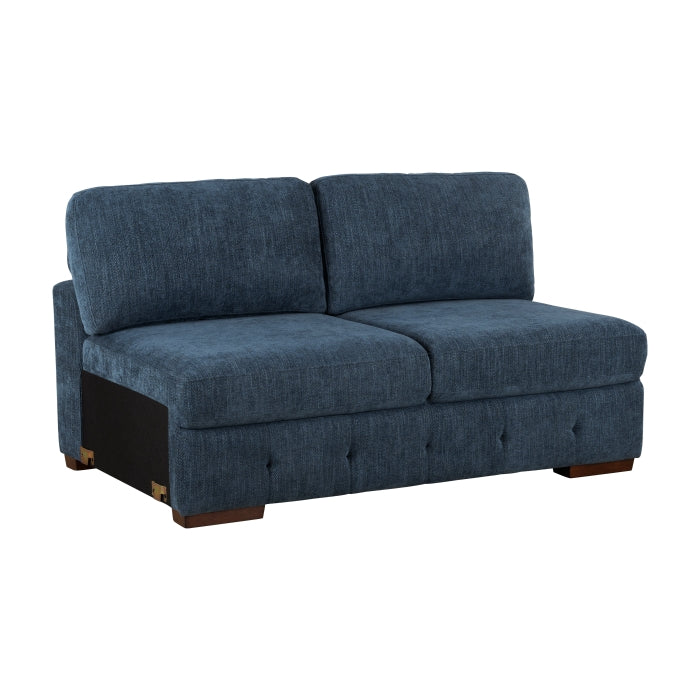 9624BU*42RLC 4-Piece Sectional with Left Chaise and Pull-out Bed - 9624BU*42RLC