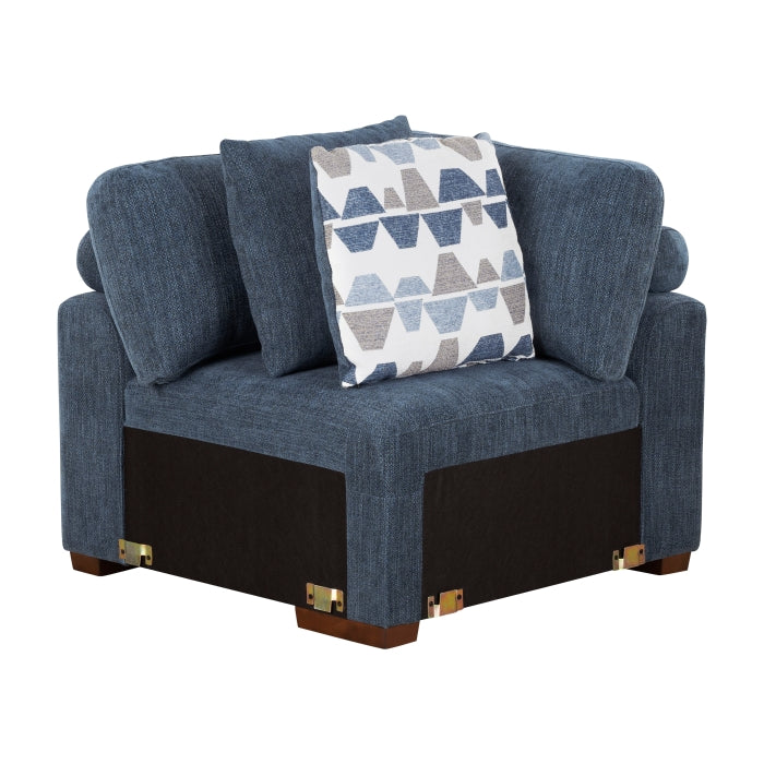 9624BU*42RLC 4-Piece Sectional with Left Chaise and Pull-out Bed - 9624BU*42RLC